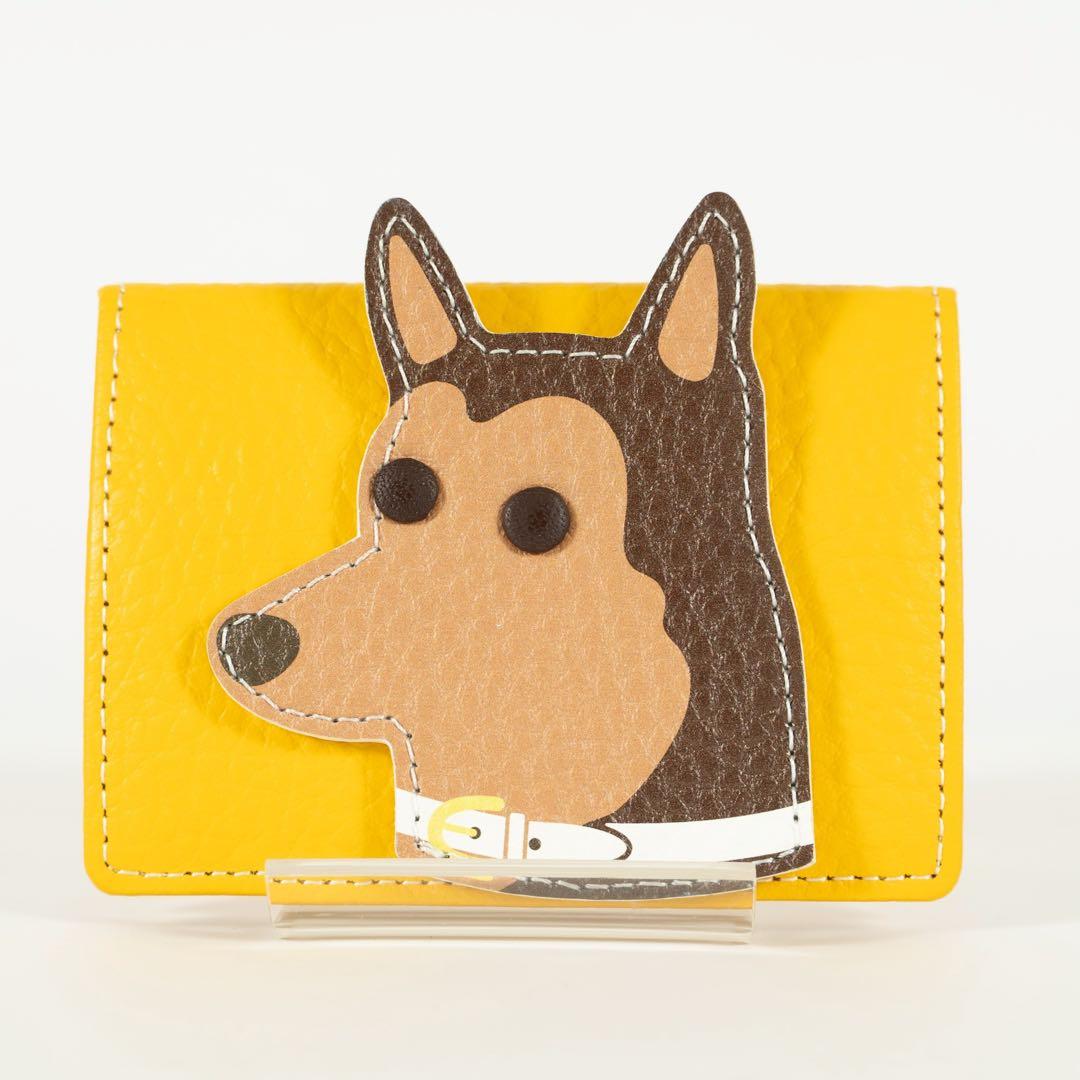 【未使用級✨】キタムラ 犬 箱付き ケース シボ レザー イエロー