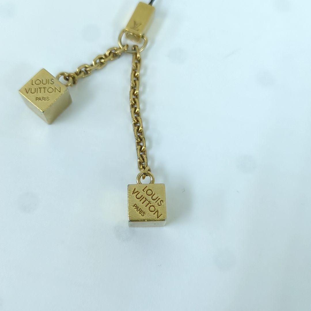 ルイヴィトン アクセソワール テレフォンヌ キューブ ストラップ ゴールド