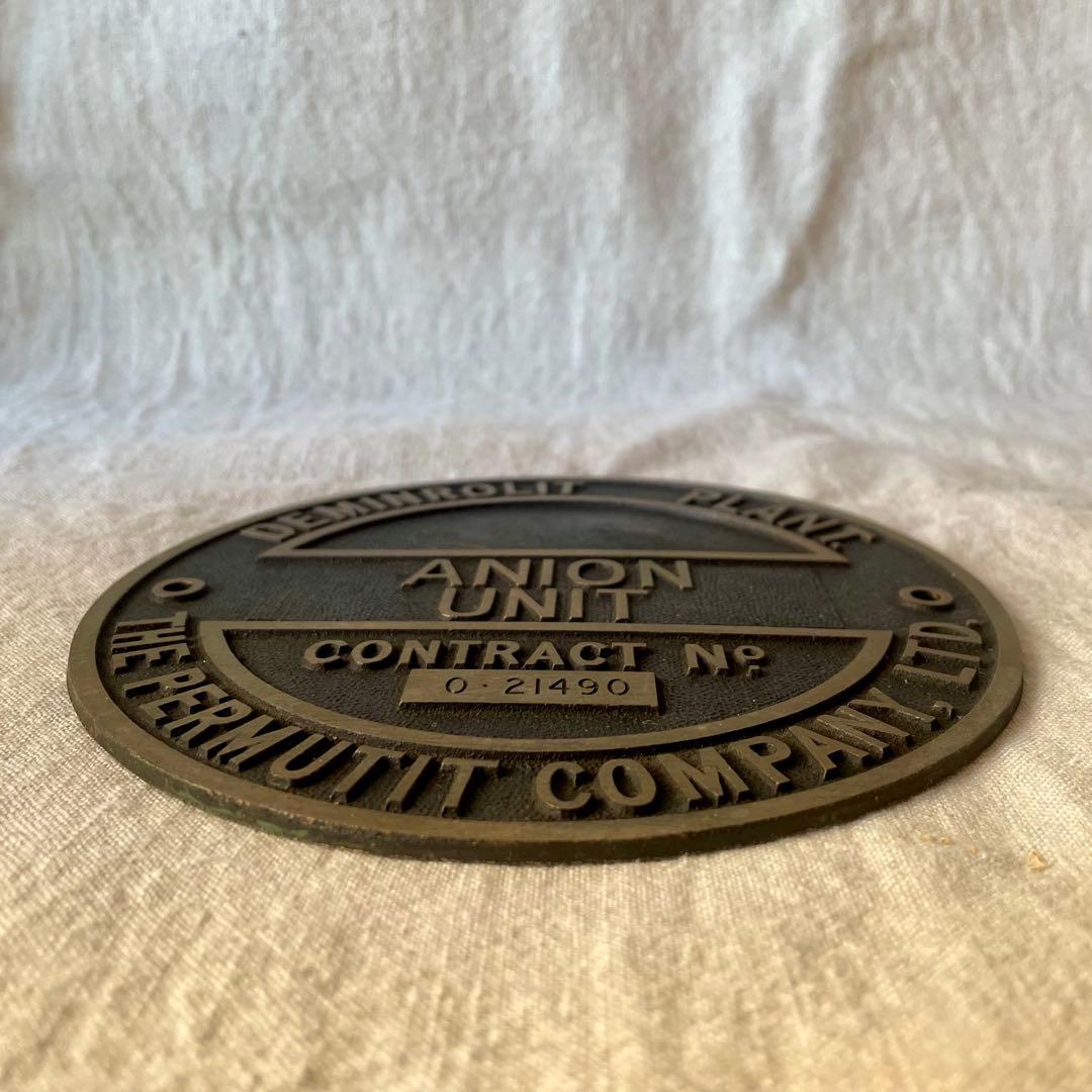 カンパニープレート　サインプレート　銘板　看板　イギリスアンティーク　英国　会社