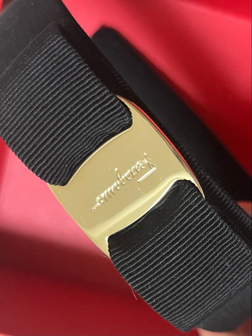 FERRAGAMO リボン付きカチューシャ ブラック