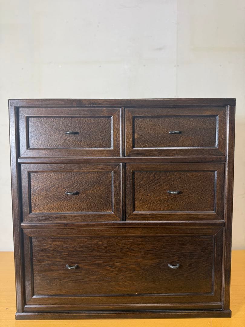 【引取り可】チェスト 和風 リビングチェスト 木製 無垢 リビングボード 完成品