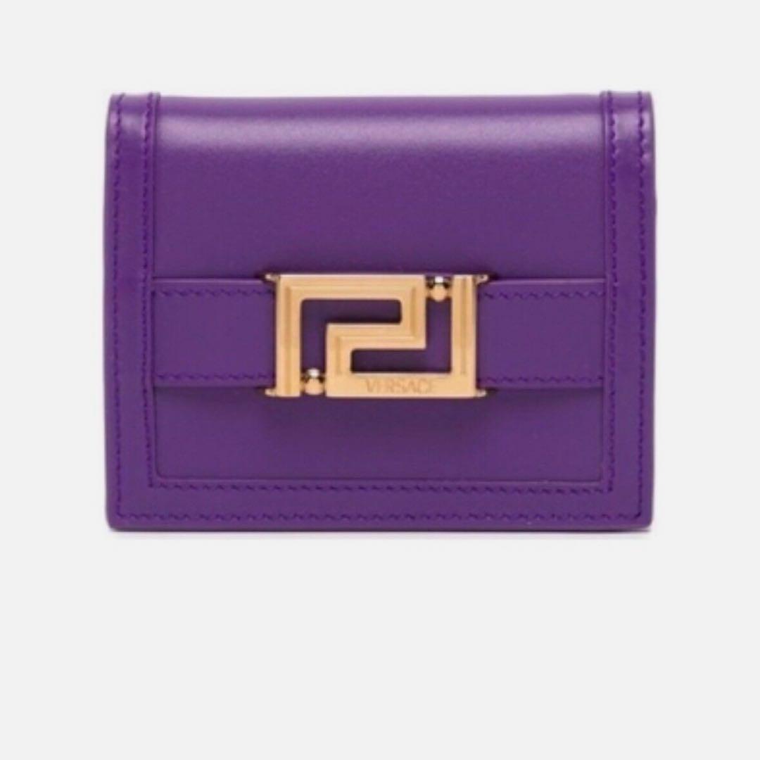 完売品　ヴェルサーチ　グレカ　ゴッデス　パープルカラー極美品✨付属品あり。