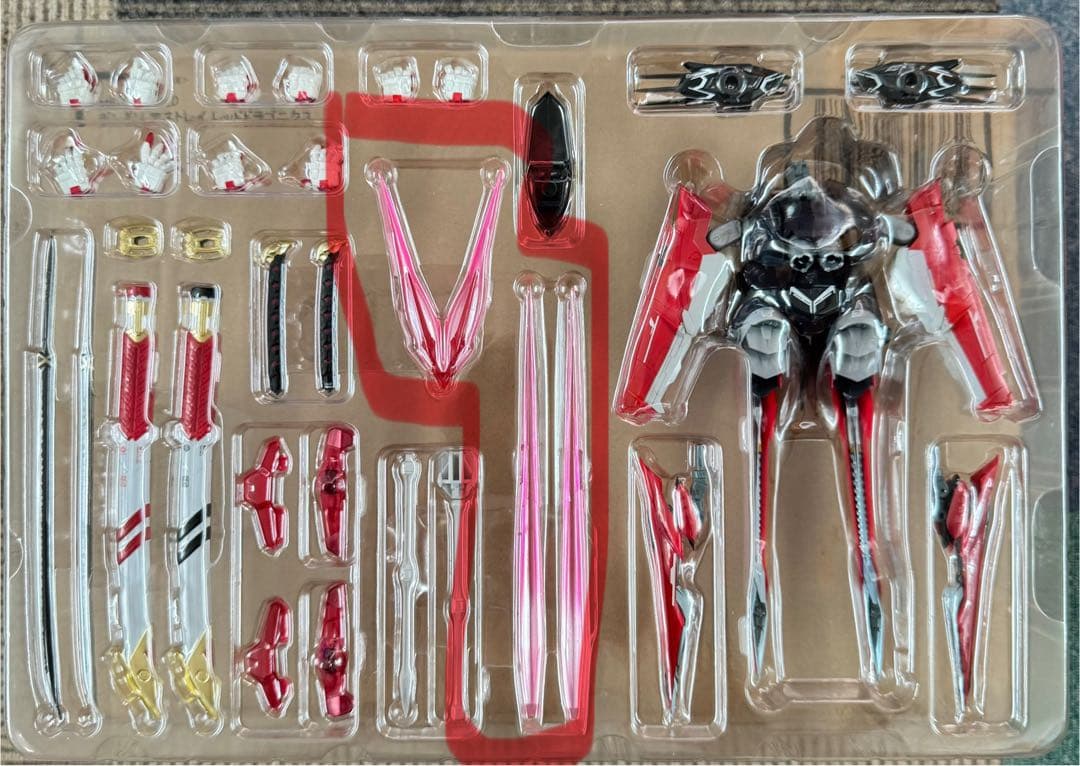 開封品 L BUILD ガンダムアストレイレッドドラゴニクス 2次修正版