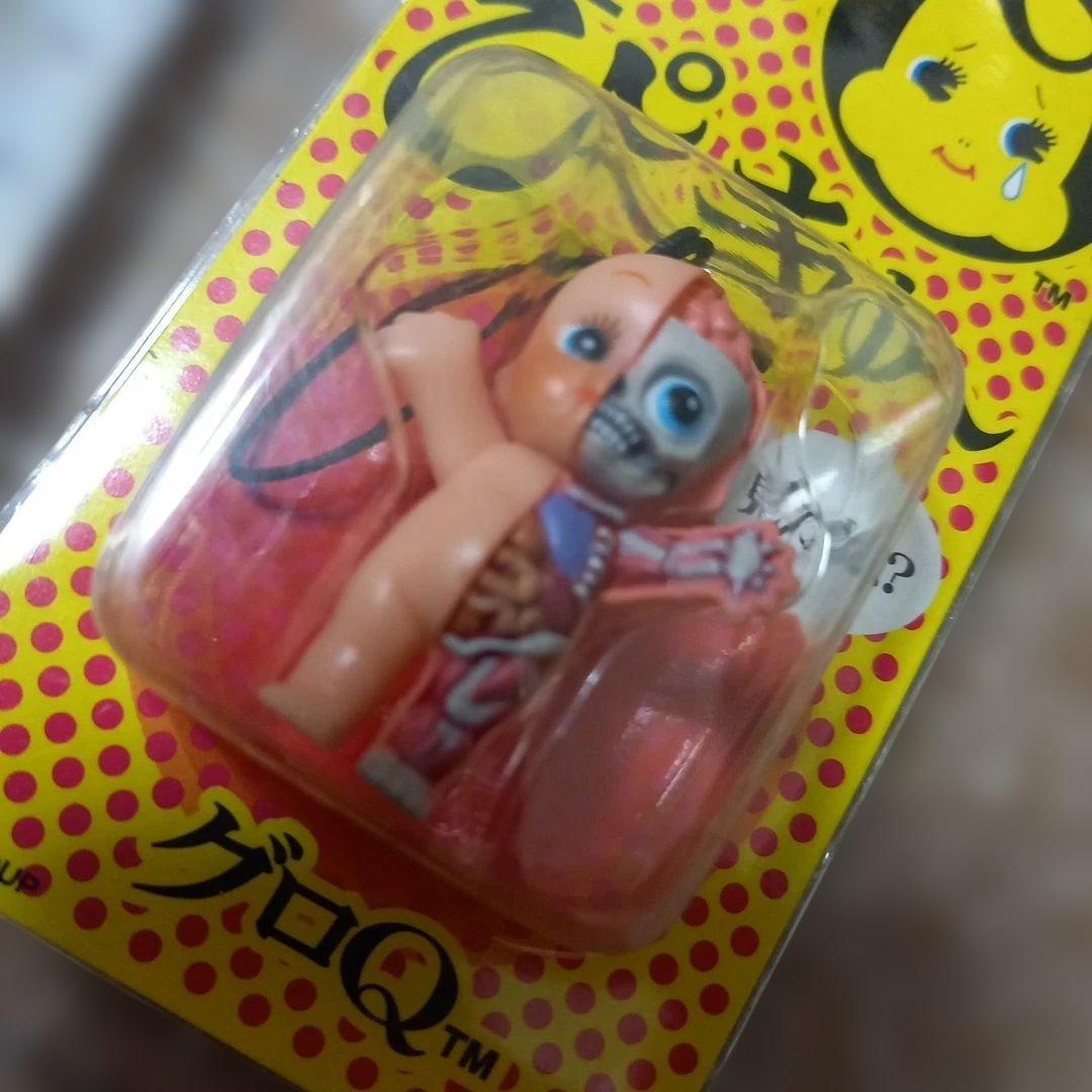 レア　未開封　キューピー　ストラップ　グロQ　ぴーきゅー　見たね？