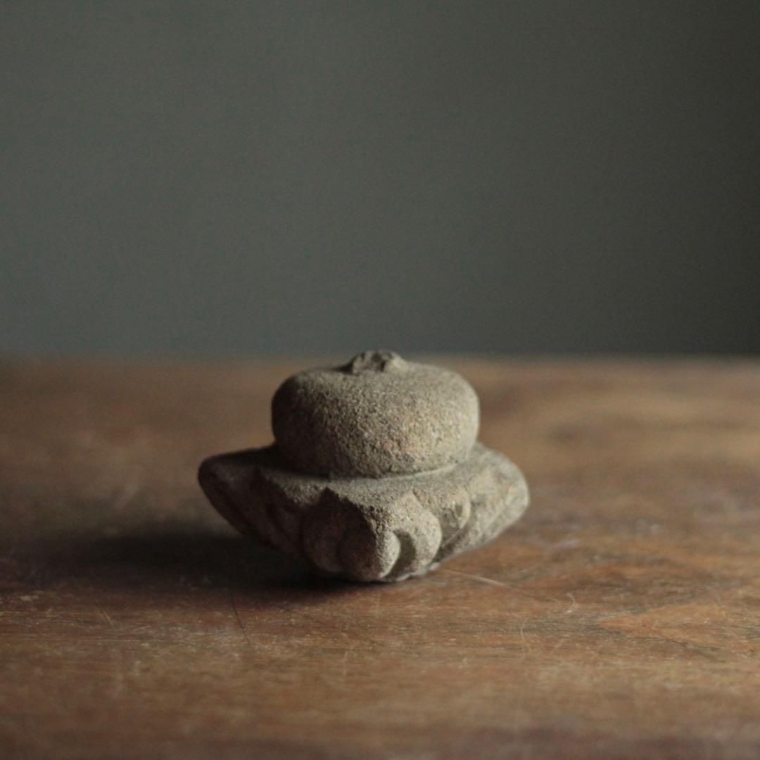 古い 石製 擬宝珠 欠けあり 古美術 仏教美術 古道具 アンティーク