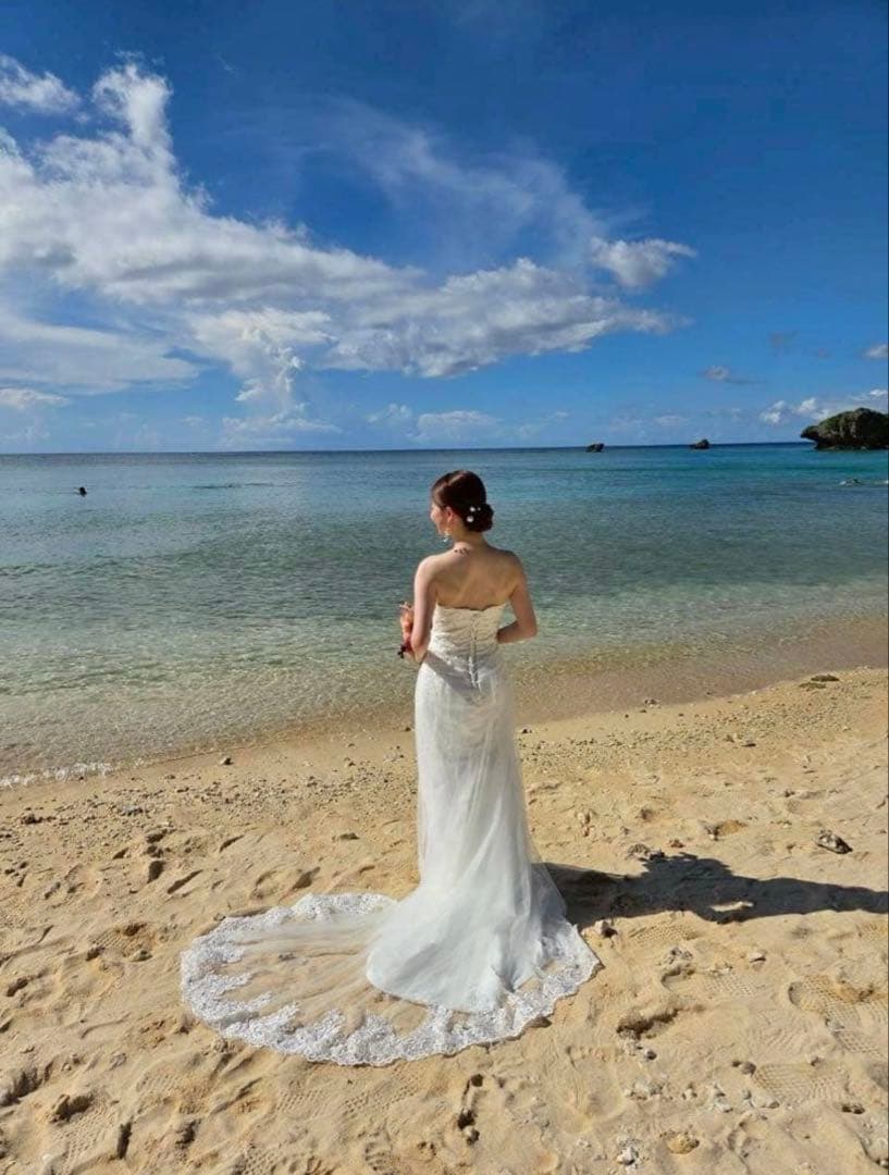 ☆おっかー　お値下げ☆ ウェディングドレス マーメイド 白 花嫁 前撮り