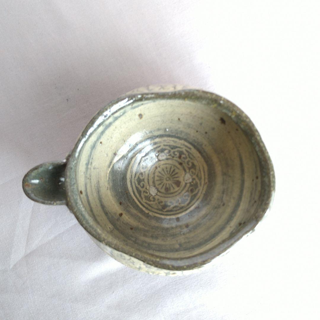 古松淳志　粉引片口　陶芸　象形文字　値下げしました！