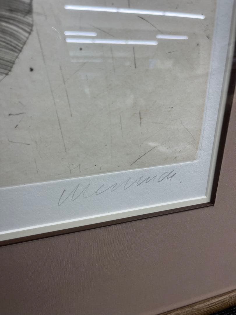 リトグラフ　クロード・ワイズバッシュ　LE PATINEUR 直筆サイン