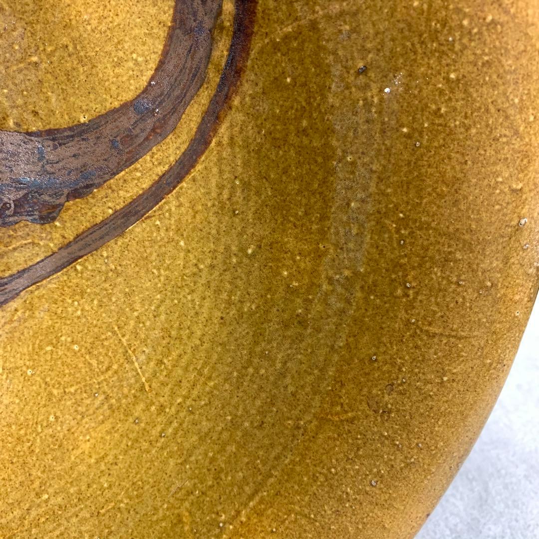 直径 44cm ! 大皿 飾り皿 鶴 飛躍 布志名焼 アンティーク レトロ ①