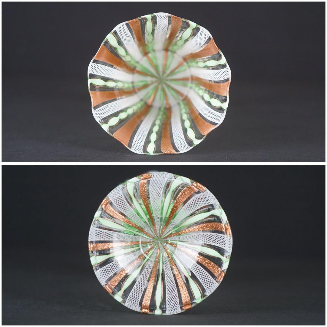 【MURANO】ベネチアンガラス ムラーノ レース ワイングラス ゴブレット