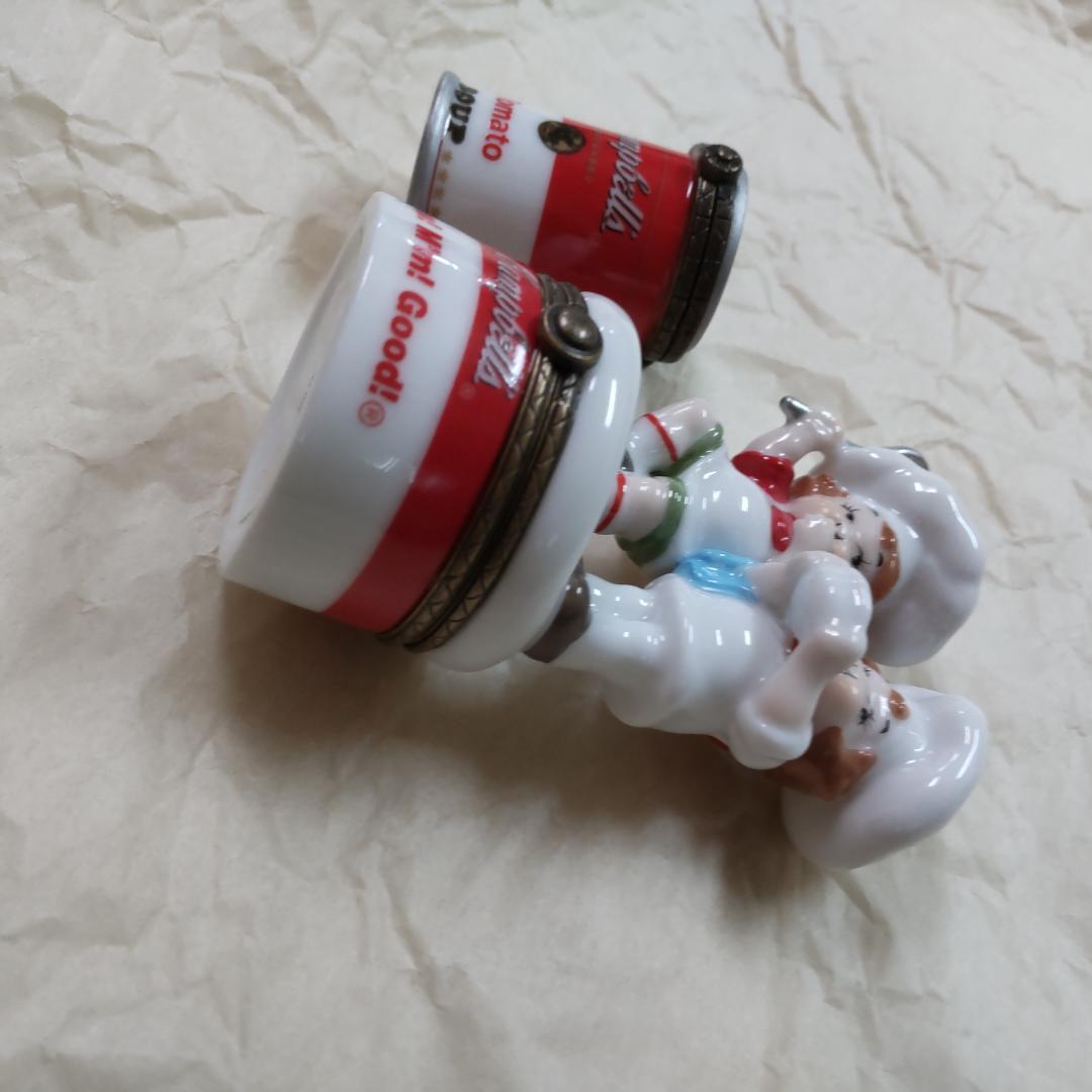 Campbellkids　キャンベルキッズ　陶器小物入れ 　2点　ヒンジボックス