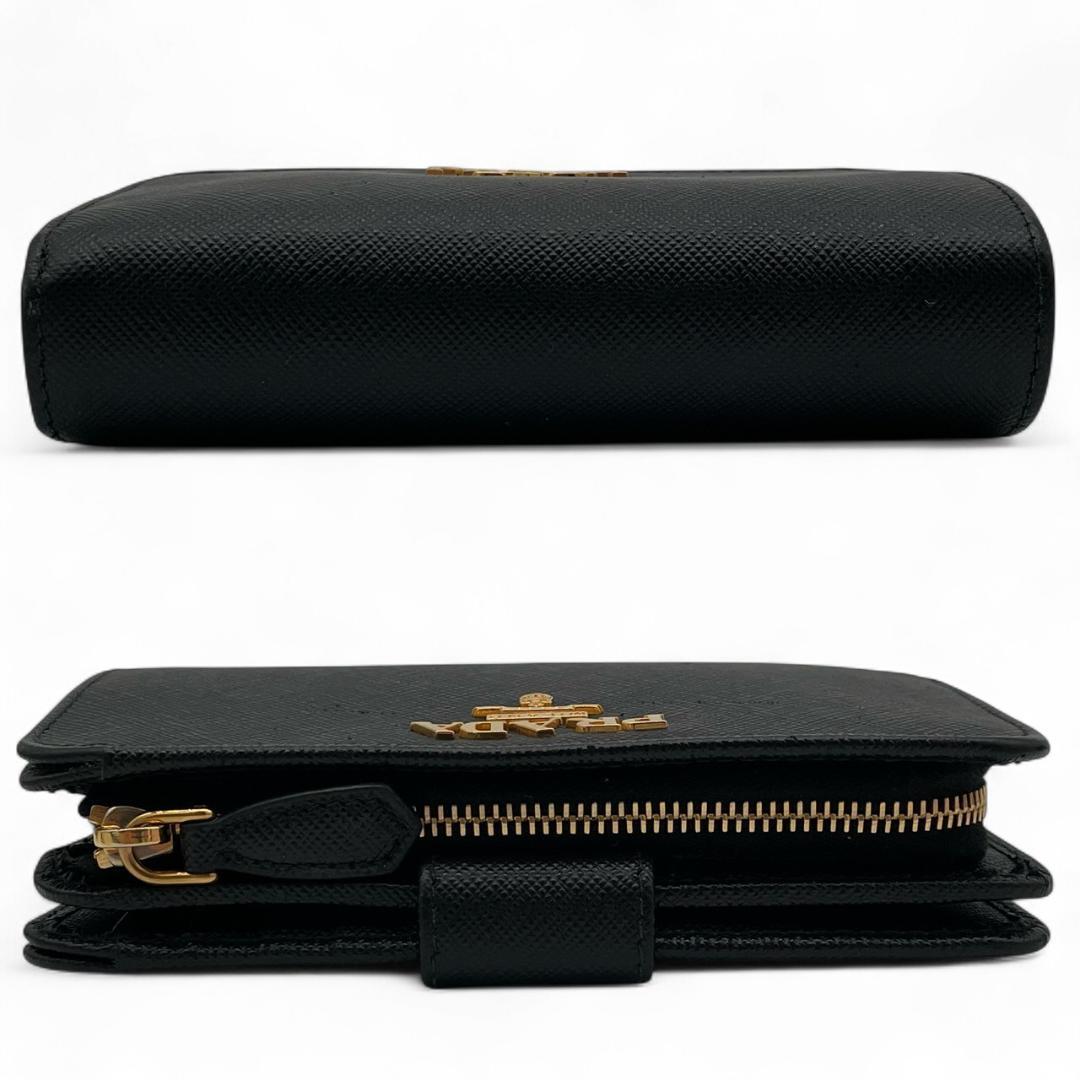 Y【最終価格】プラダ サフィアーノメタル 1ML225 コンパクトウォレット