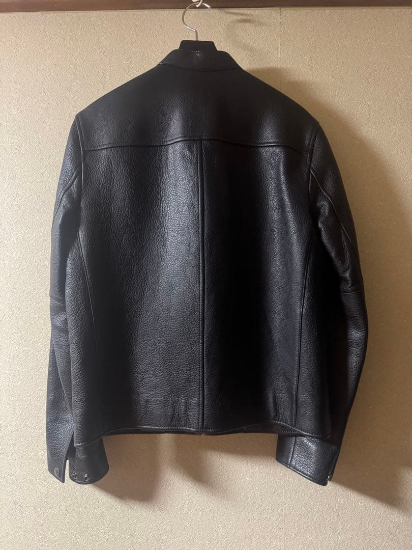 COACH シングルライダースジャケット M相当　ブラック