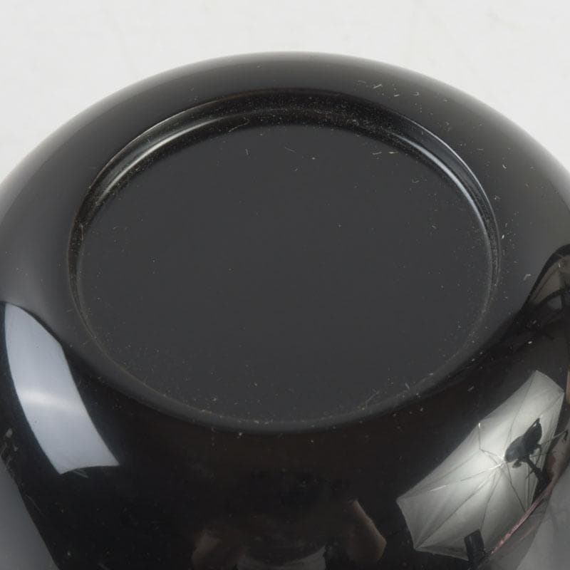 茶道具　山中塗　中村宗悦作　雲錦蒔絵　中棗　共箱　V　9300