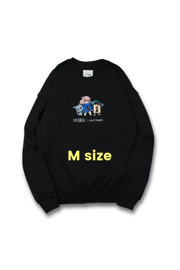 O*Z様 VR × nqrse × HAPPY CREWNECK BLACK M