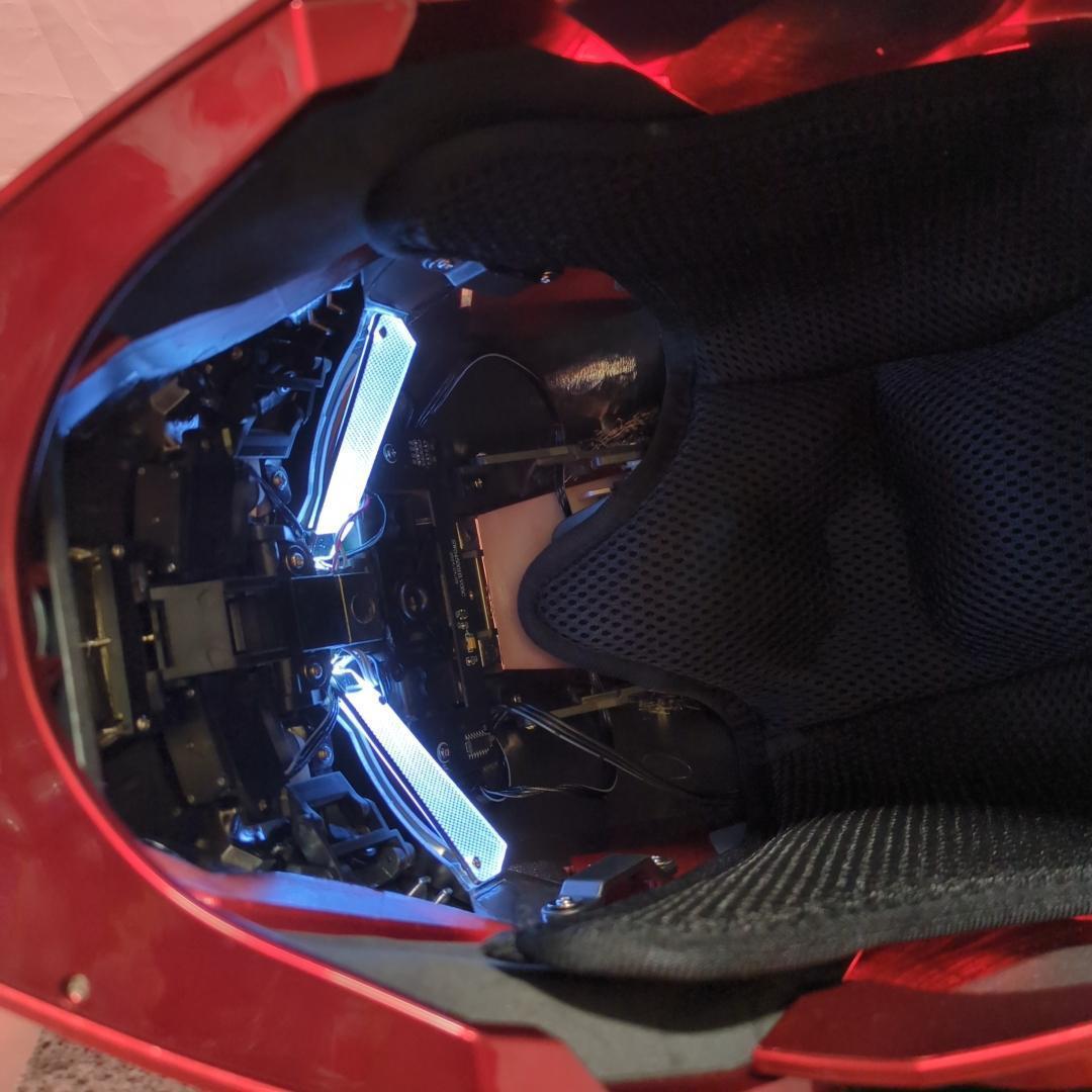 【アイアンマン】最新モデル 音声自動開閉マスク LED マーク5 ヘルメット