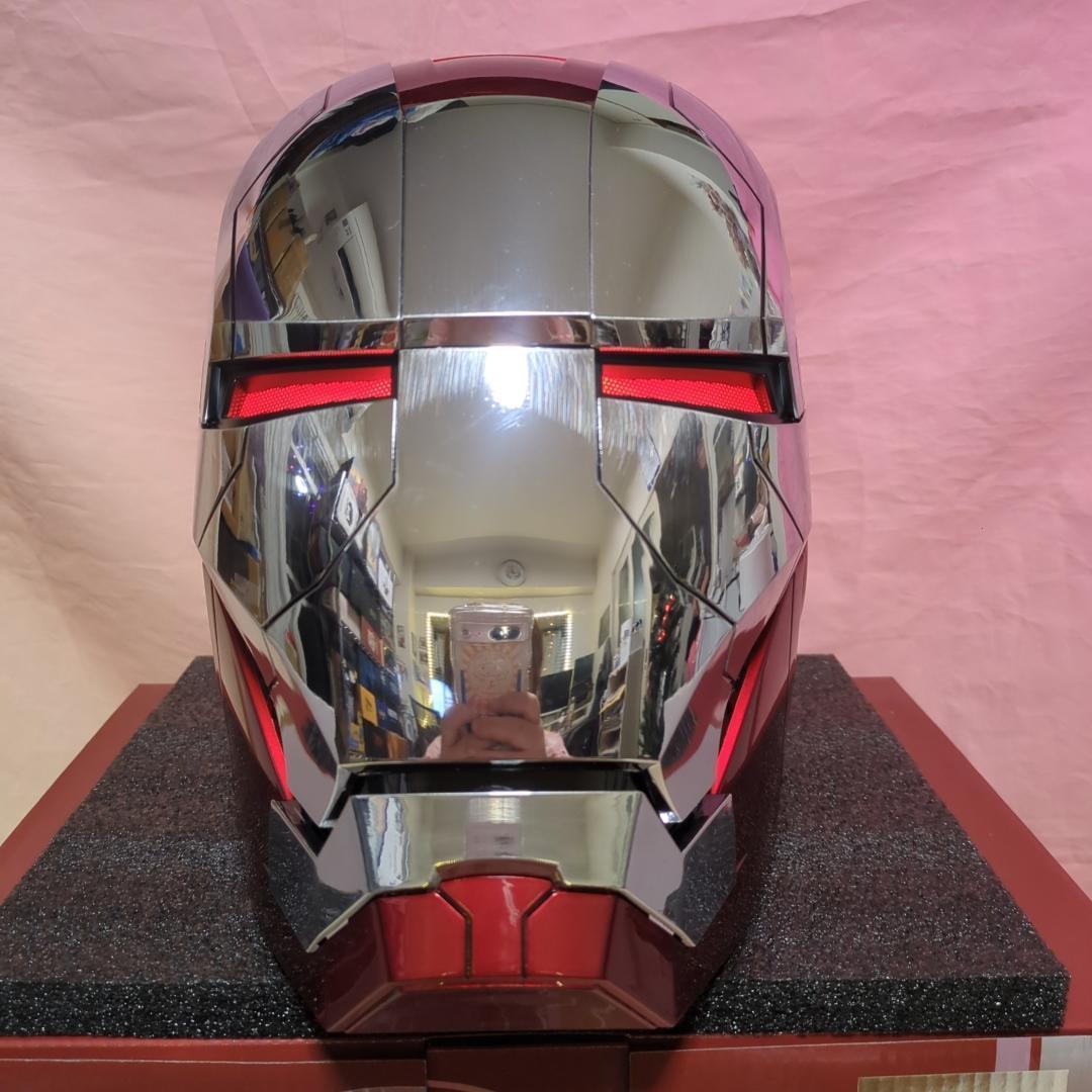 【アイアンマン】最新モデル 音声自動開閉マスク LED マーク5 ヘルメット