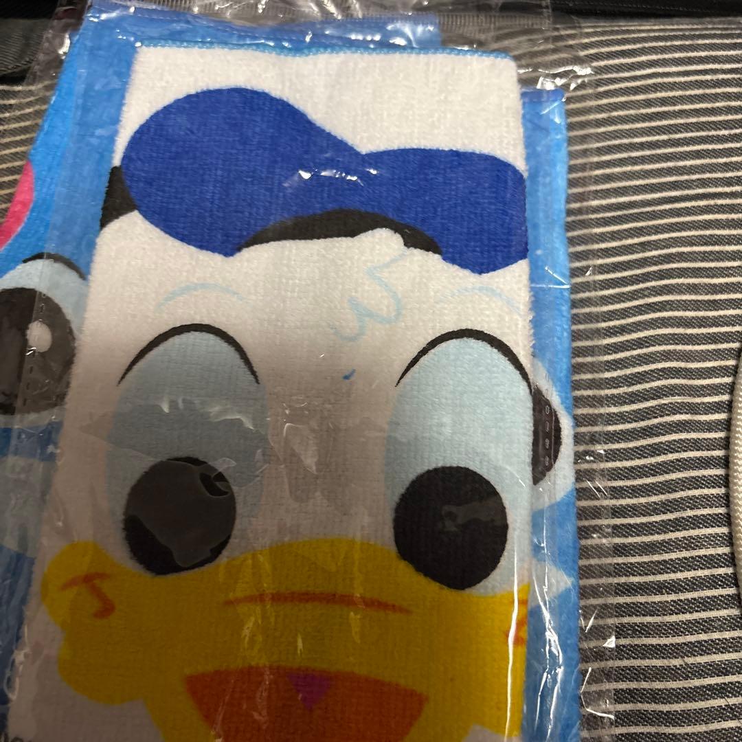 ディズニー フェイスタオル 青