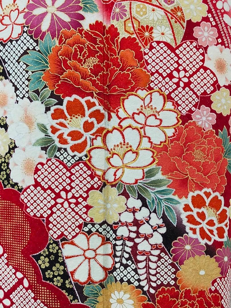 売約済み【WA-Modern】★★正絹　正統派　振袖7点フルセット★★