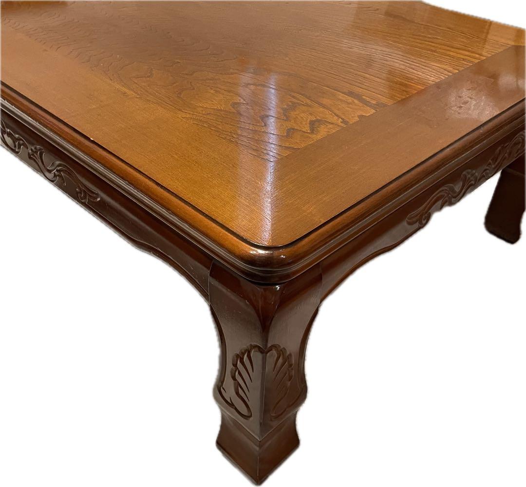 日美（ニチビ）天然木単板 テーブル 座卓 ローテーブル