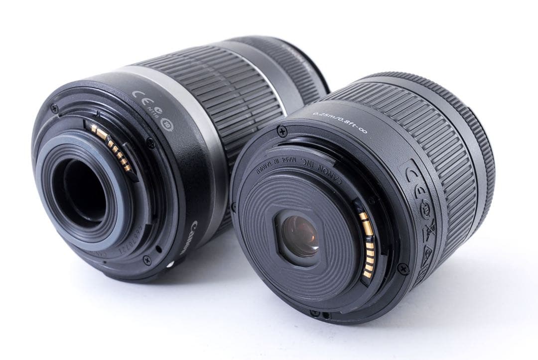 保証付/キャノン canon kiss x10標準&望遠ダブルレンズセット