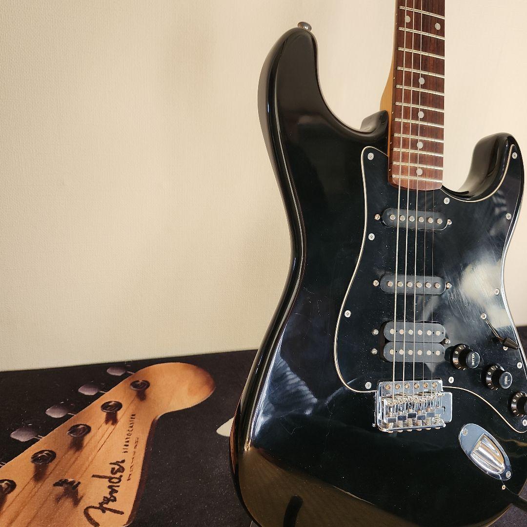 ノーブランドストラトキャスタータイプ ブラック マッチングヘッド