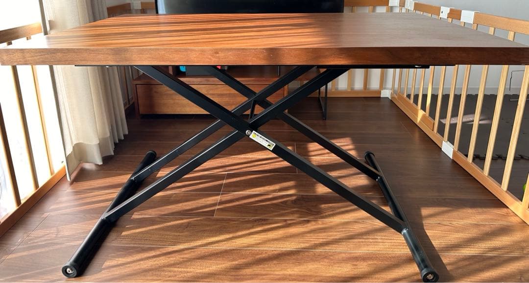 【NITORI】NEWアクティブウォールナット 昇降式 ダイニングテーブル