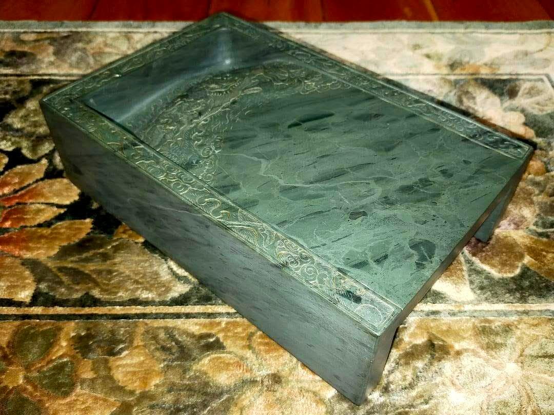 ♥特大　中国　硯　箱付き　9.2ｋｇ　骨董品