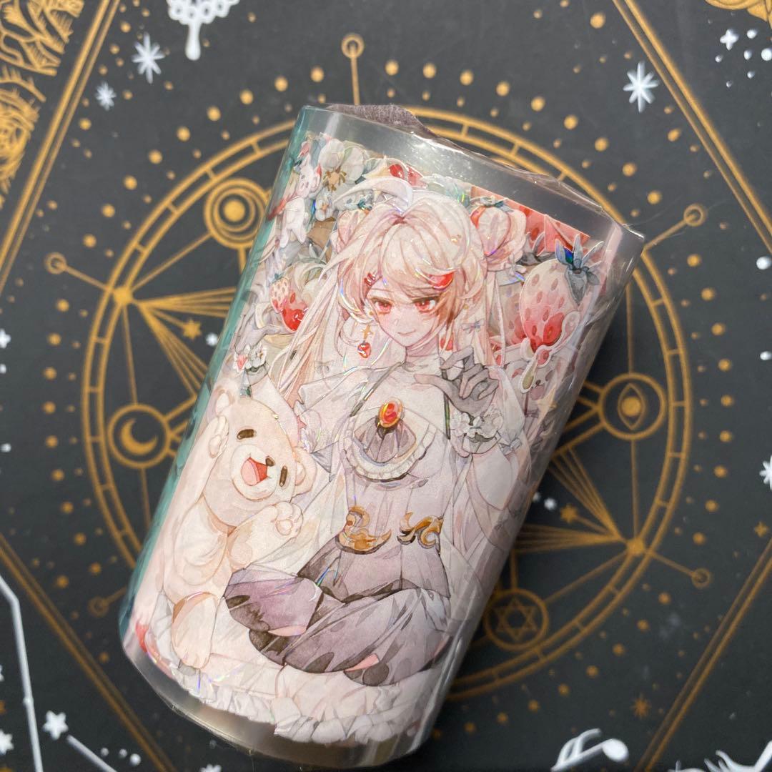 【V】海外　10m巻　貝殻光マスキングテープ　人物系/装飾系