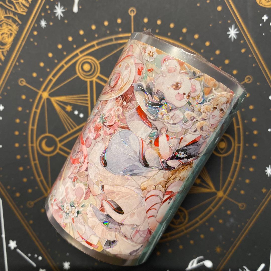 【V】海外　10m巻　貝殻光マスキングテープ　人物系/装飾系