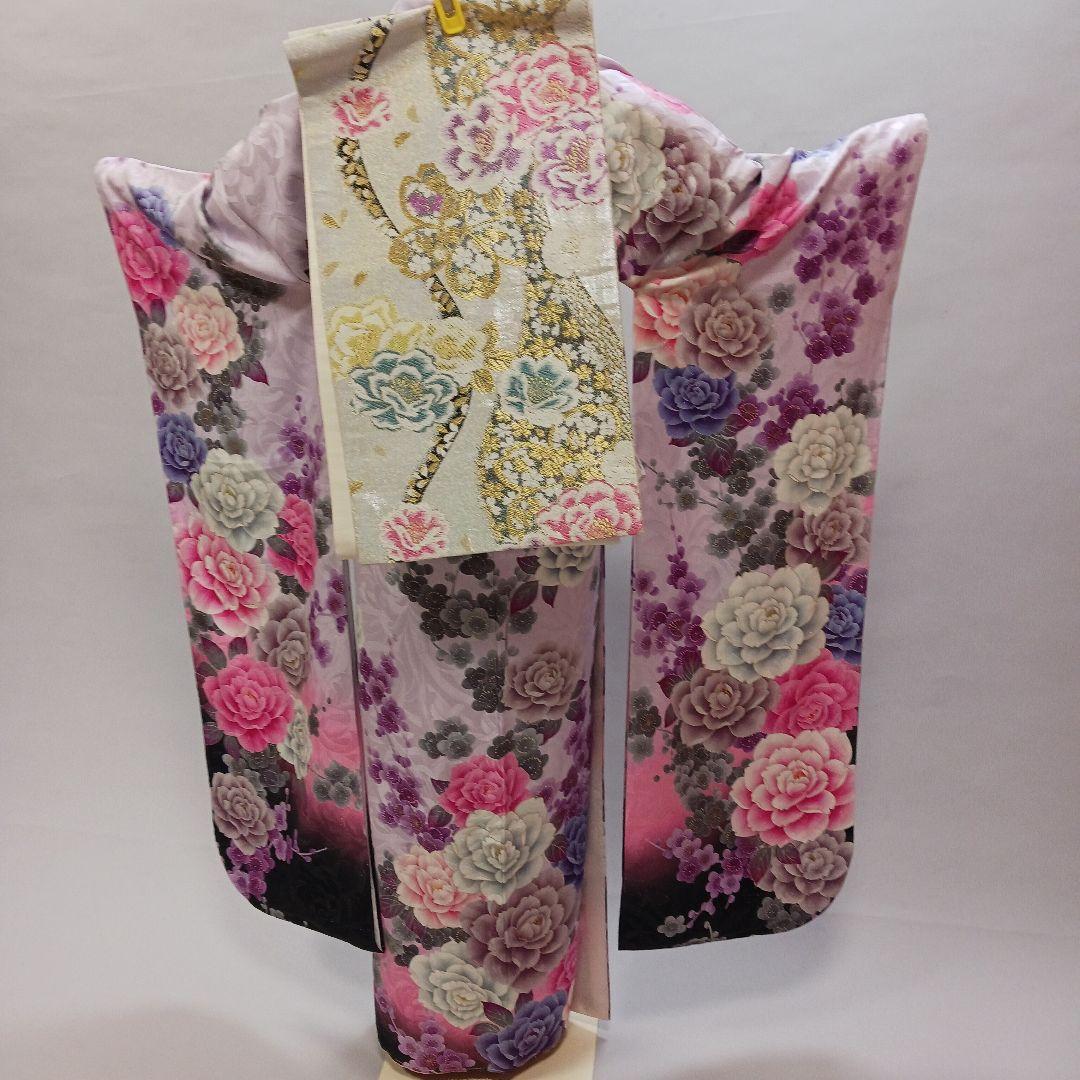 新品　 薄紫ラメ 　振袖フルセット