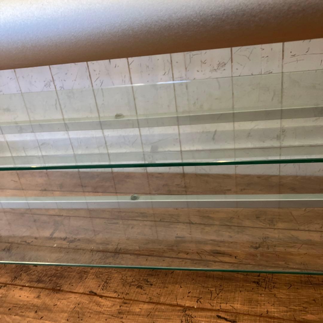 ハヤミ工業 ガラス天板 2段収納棚 テレビボード テレビ台 ディスプレイ台