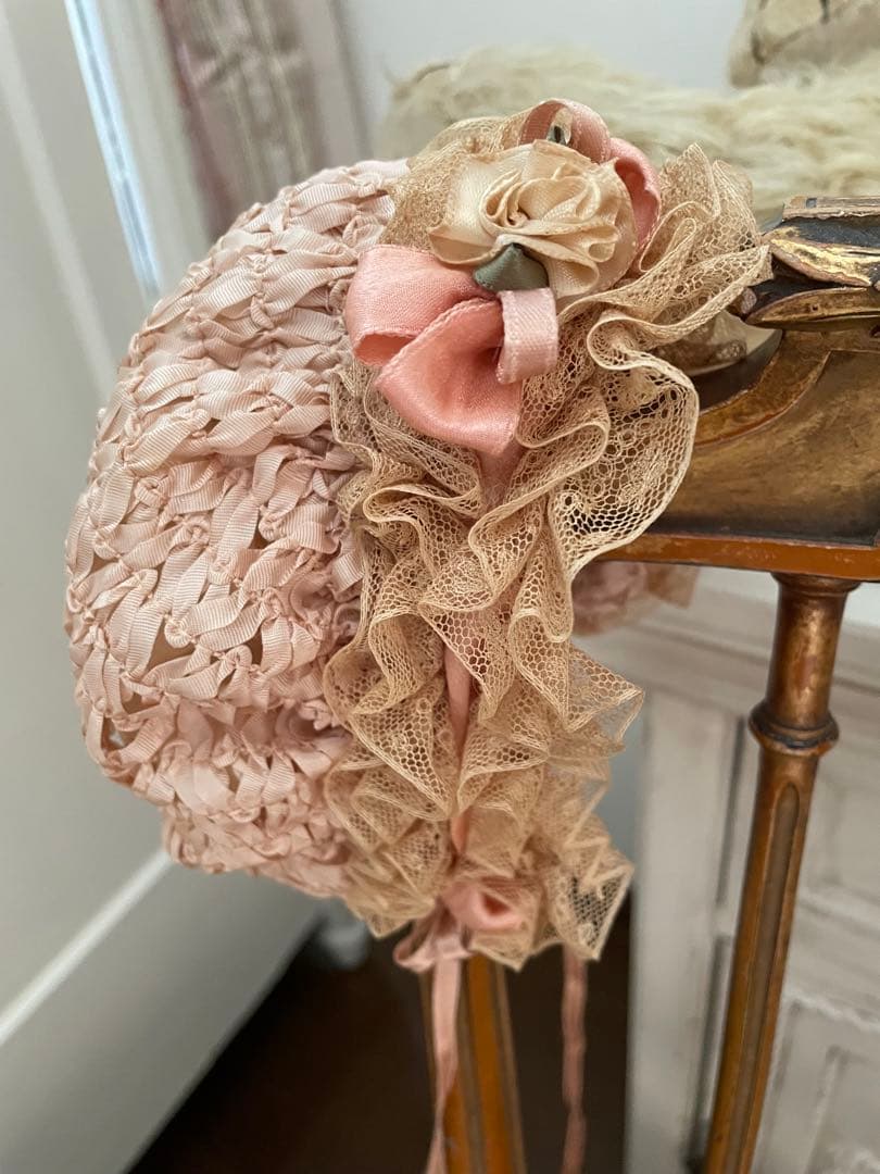 ˚✧₊⁎断捨離SALE品⁎⁺˳✧༚ ♡アンティークビスクドールドレス ボネ♡