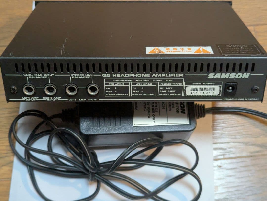 SAMSON Q5 ヘッドフォンアンプ 録音モニターに