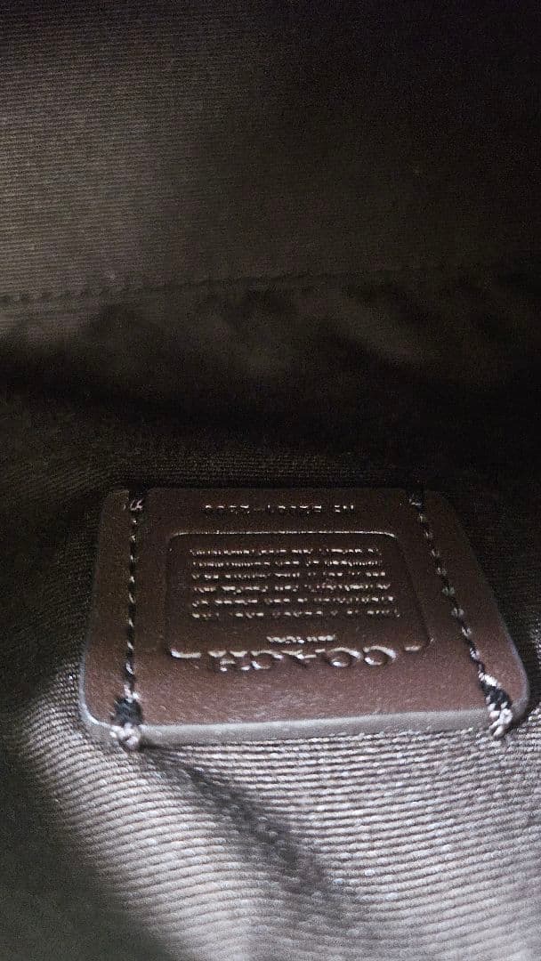 アリシャ Coach 小型ショルダーバッグ グレー