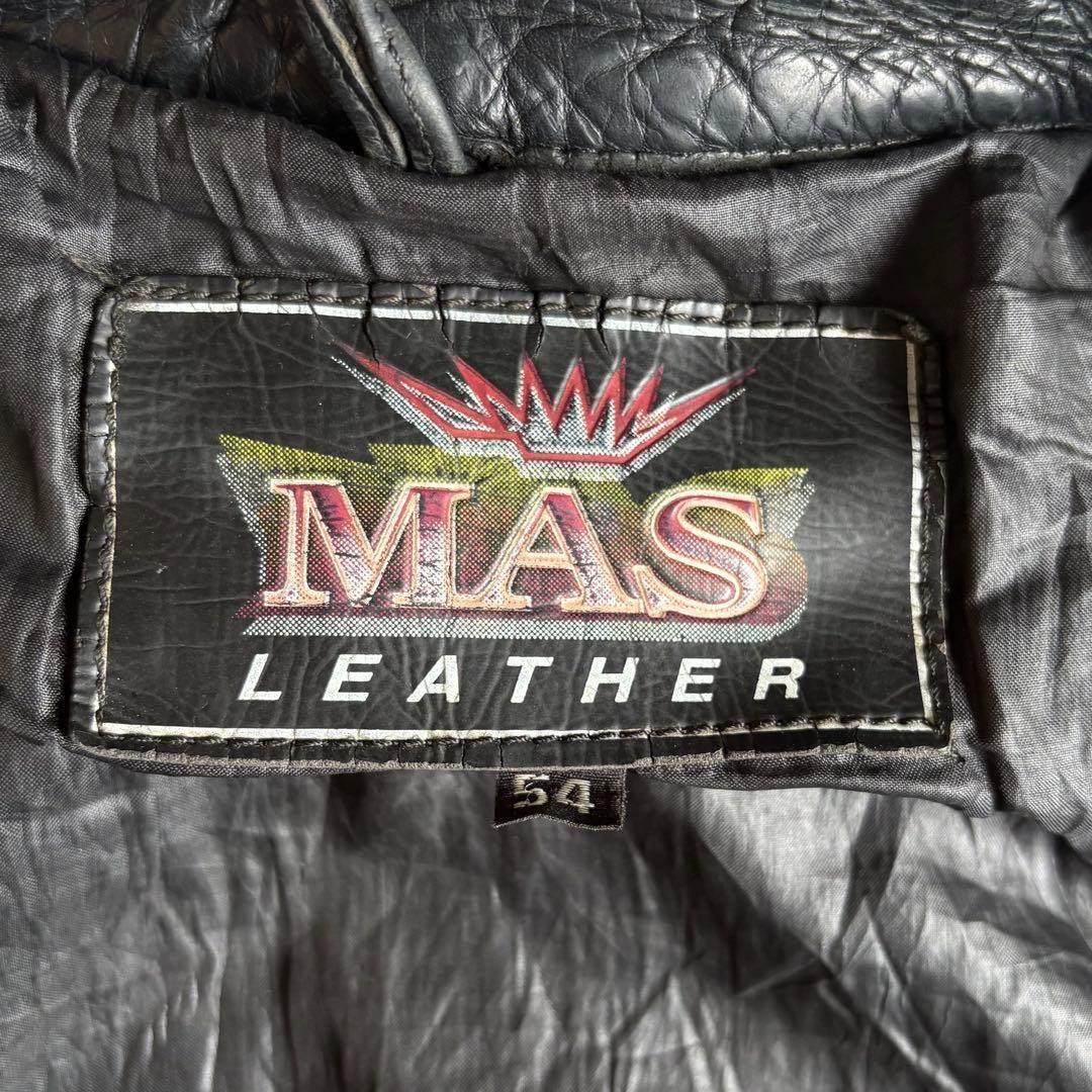 【90s vintage】ライダース　シングル　ファイアパターン　本革　古着