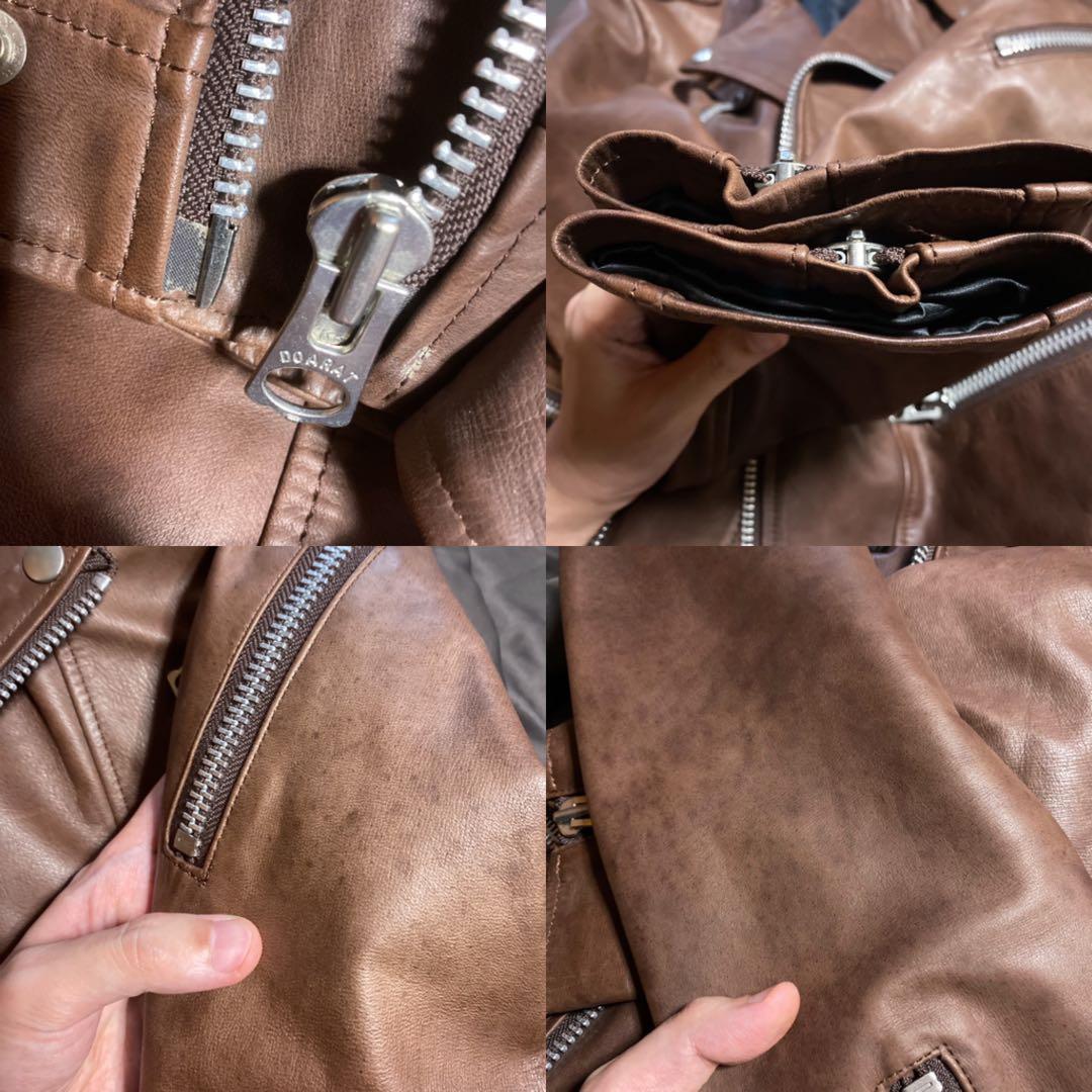 DOARAT 馬革 ライダースジャケット ホース ブラウン