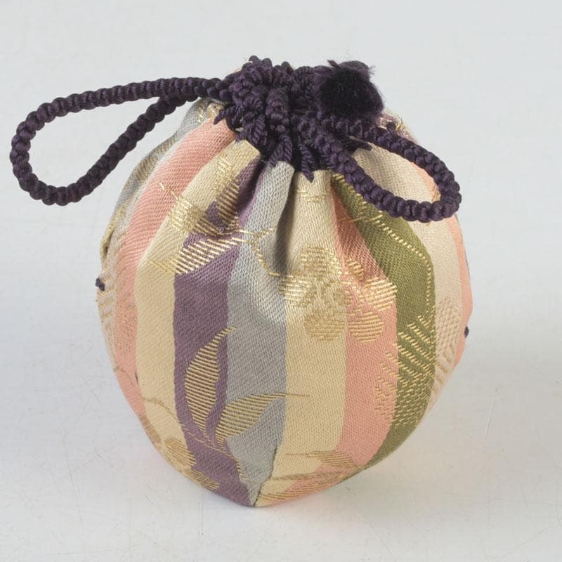 茶道具　瀬戸焼　達郎作　茶入　仕覆付　共箱　V　9689