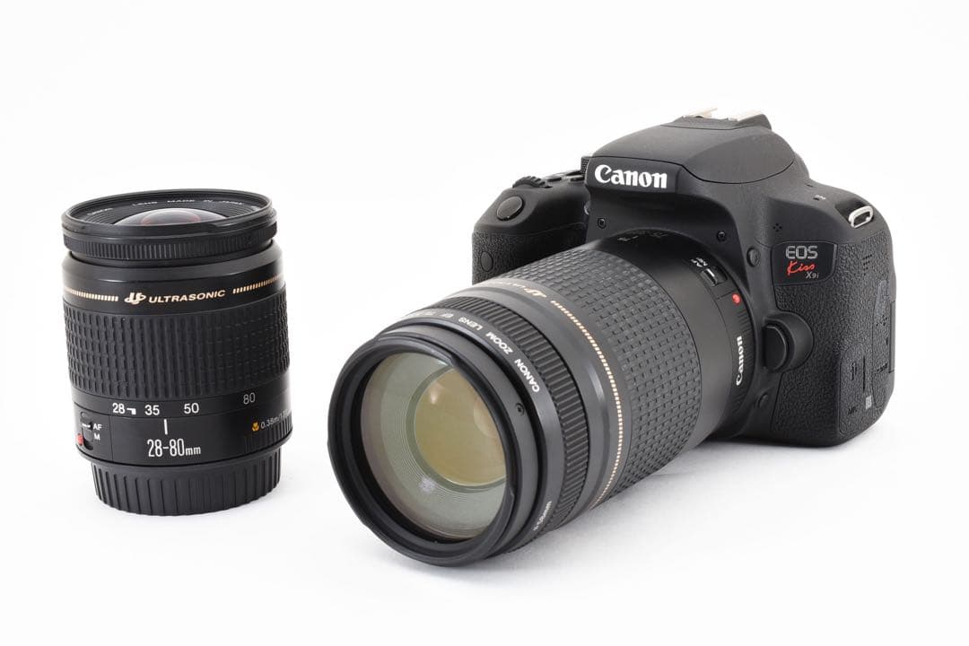 デジタル一眼レフカメラ　canon kiss x9i標準&望遠ダブルレンズセット