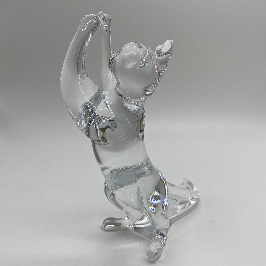バカラ クリスタル　 フィギュリン 　猫　　　no.123