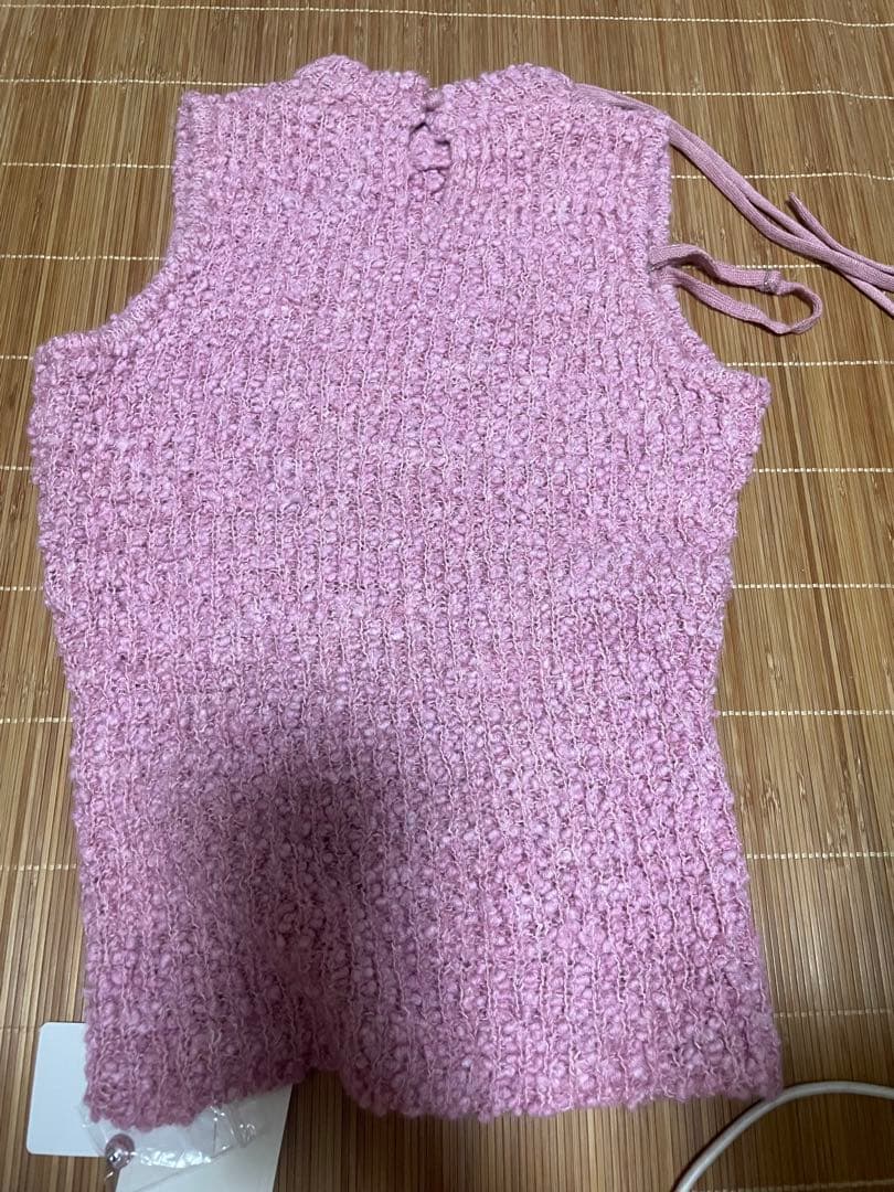 トップス andmary / Lotta ribbon tops pink