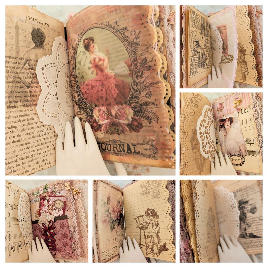 薔薇とレースのビクトリアンスィートジャンクジャーナル*Serenity*