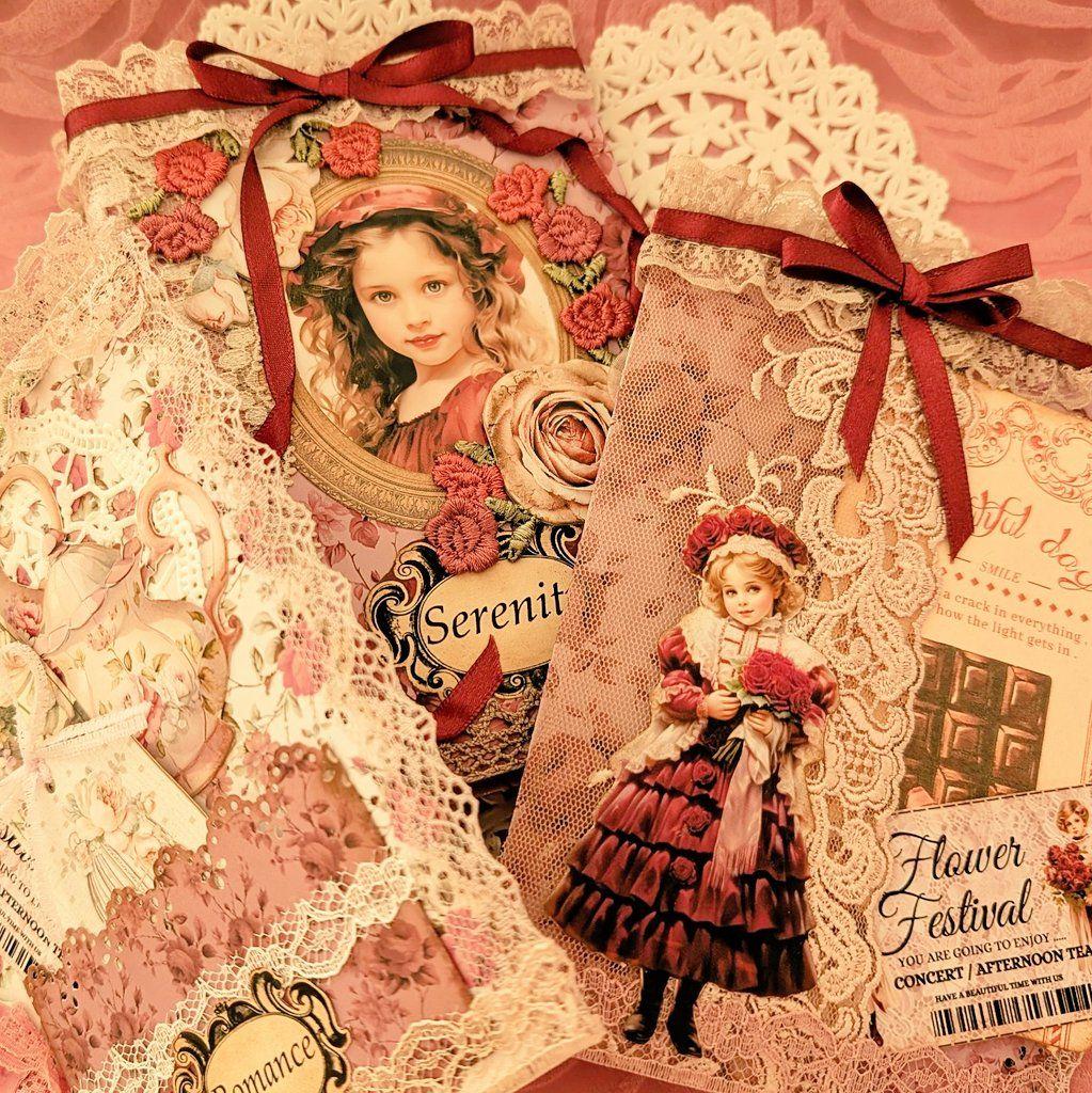 薔薇とレースのビクトリアンスィートジャンクジャーナル*Serenity*