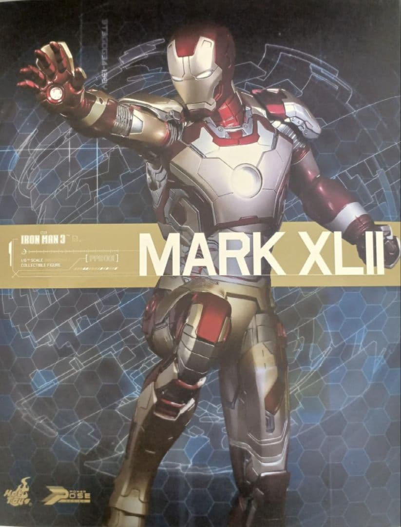 ★★★ホットトイズ　アイアンマン3アイアンマンMk.42 パワーポーズ