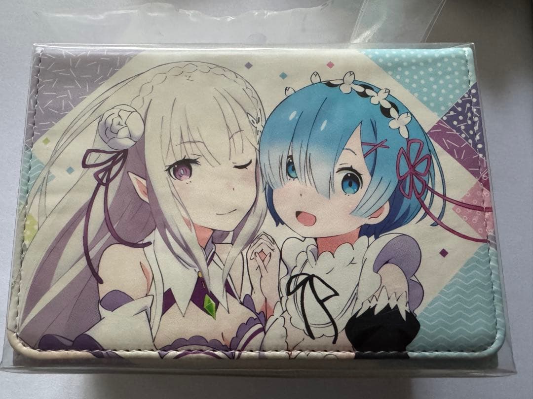 合皮製デッキケースＷ Re:ゼロから始める異世界生活 「エミリア＆レム」　新品