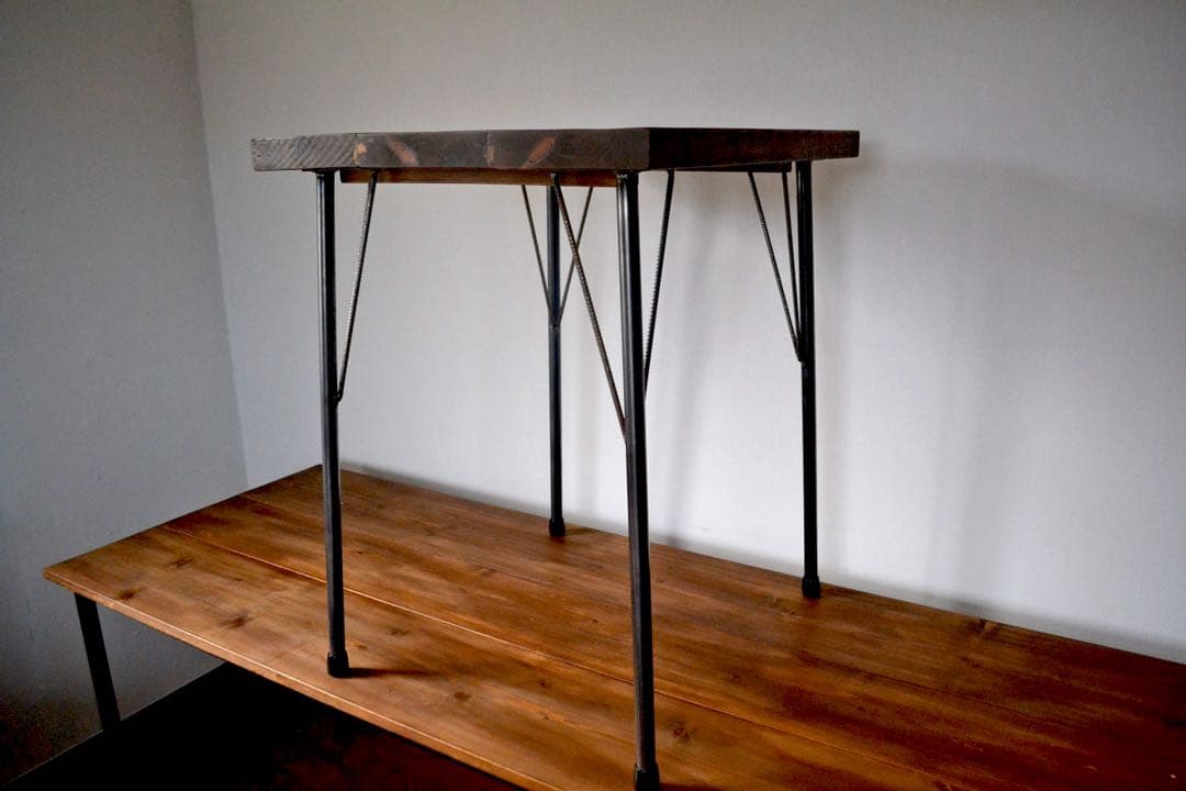 小林芳弘テーブル脚 アイアンレッグ 角度付 太さ２２ミリ 高さ900ミリ