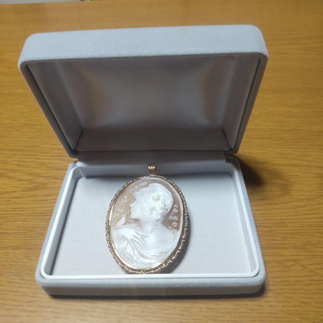 カメオ　K18 Pt900