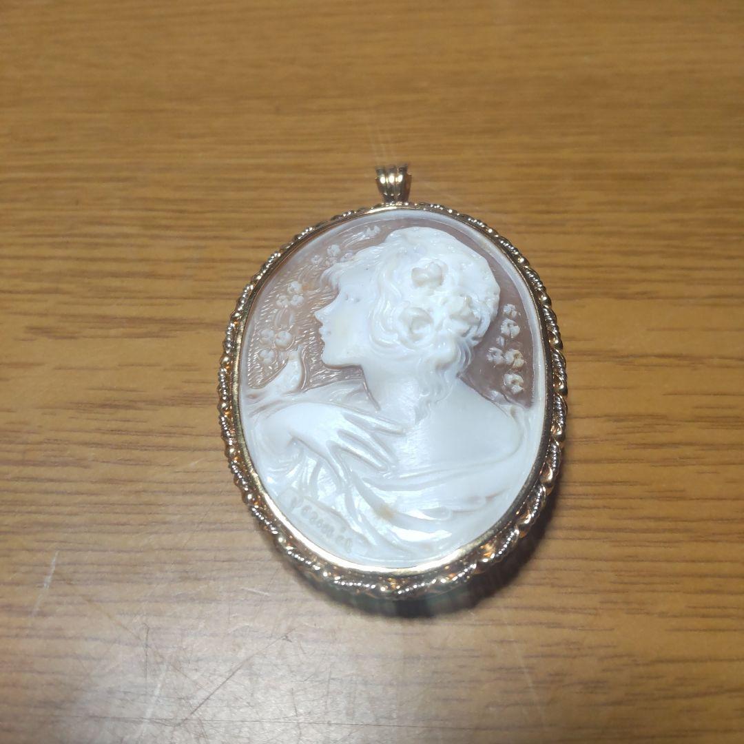 カメオ　K18 Pt900