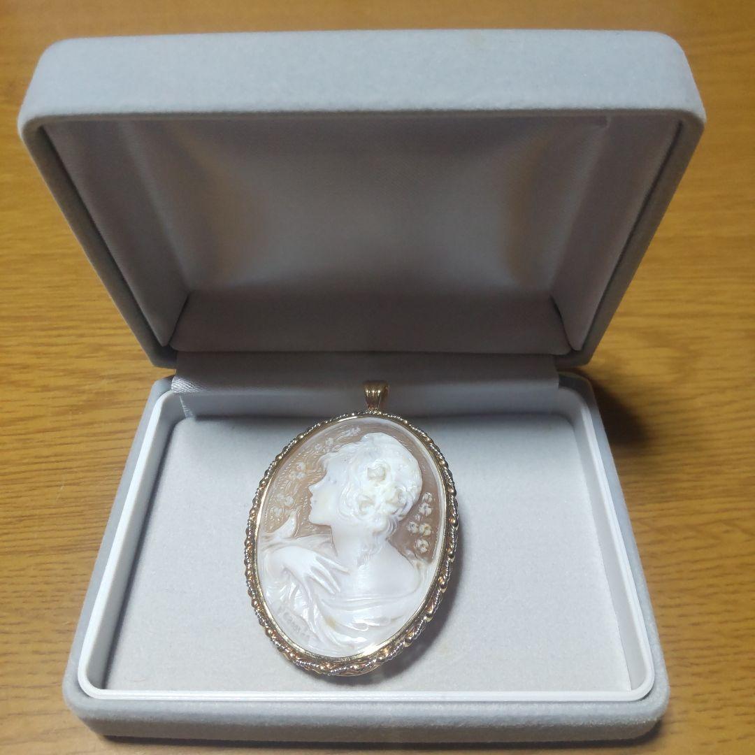 カメオ　K18 Pt900