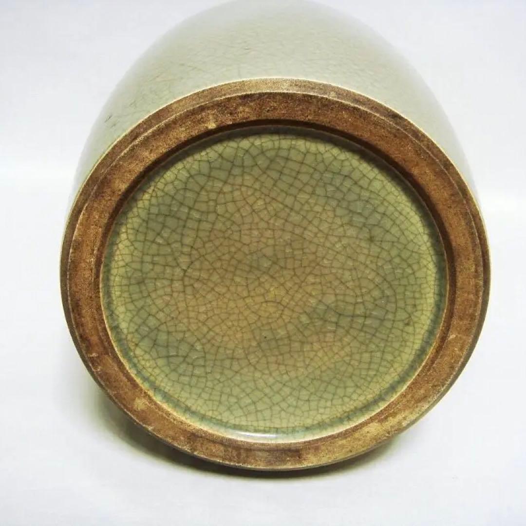 136『中国美術 青磁 花入壺』　　/骨董品 古美術 古玩 アンティーク